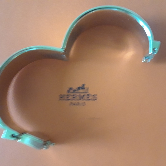 Hermes ROQUE gold plated bracelet watch with lizard skin - Picture 4 of 6